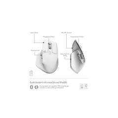 Logitech MX Master 3S for Mac - Optisk Trådløs Mus i Grå | Ultimativ Præcision & Komfort